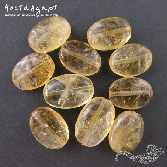 Цитрин натуральный гладкий Free Form 13-15х12-13 мм, изображение 4