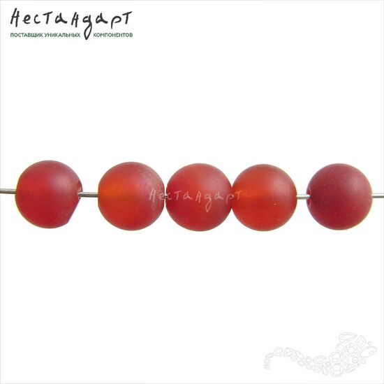 Сердолик натуральный шлифованный 4,5 мм (уп. 10 шт.), изображение 3