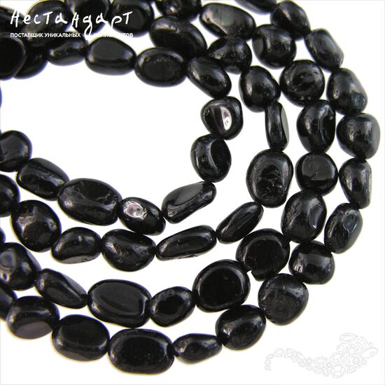 Турмалин черный натуральный 8-10х7-8 мм (уп. 10 шт.), изображение 4