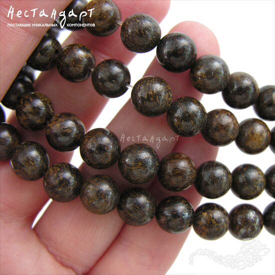 Бронзит натуральный 8,5 мм (уп.10 шт.), изображение 2