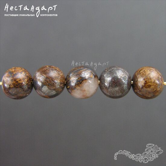 Бронзит натуральный 8,5 мм (уп.10 шт.), изображение 3