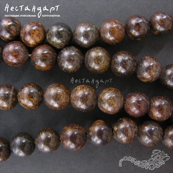 Бронзит натуральный 8,5 мм (уп.10 шт.), изображение 4