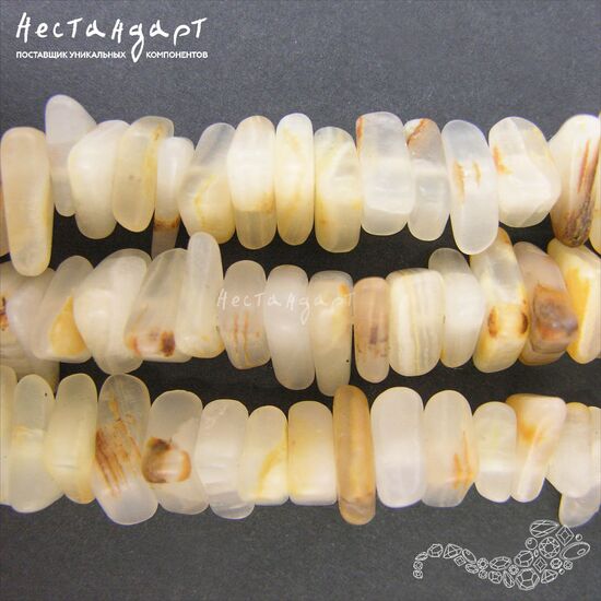 Оникс натуральный гладкий Triangle 8-17 мм (уп. 10 шт.), изображение 2