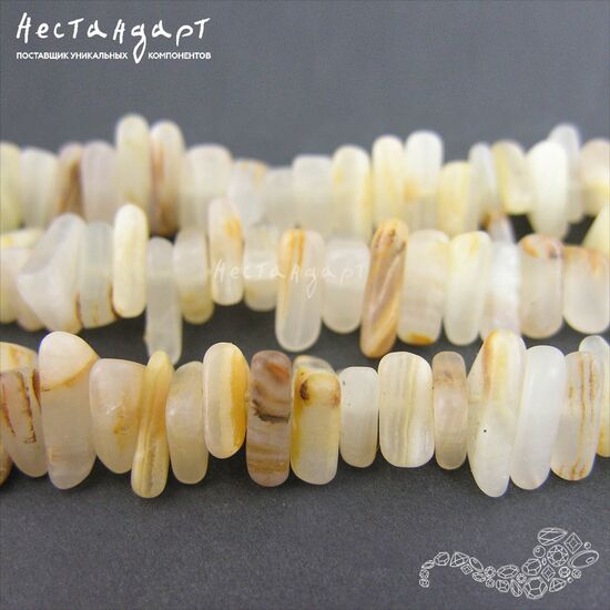 Оникс натуральный гладкий Triangle 8-17 мм (уп. 10 шт.), изображение 4