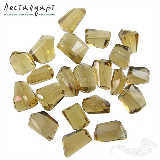 Кварц дымчато медовый натуральный Cut Desired с огранкой 13-15 мм, изображение 3