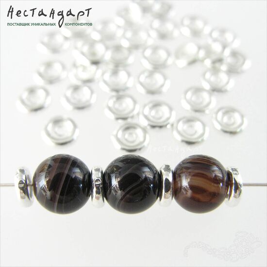 Бусина-спейсер Daisy Sterling Silver 6х1,5 мм, изображение 2