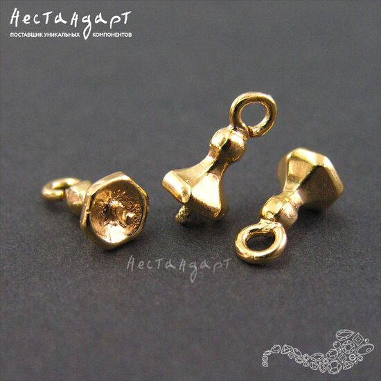 Концевик со штифтом Paris Gold Plated 11 мм, изображение 4