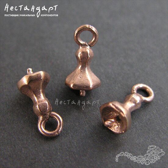 Концевик со штифтом Patina Copper 11 мм, изображение 2