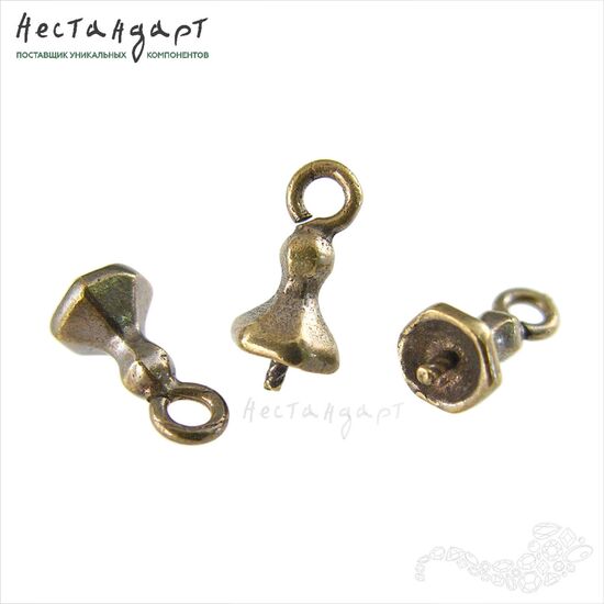 Концевик со штифтом Patina Bronze 11 мм, изображение 4