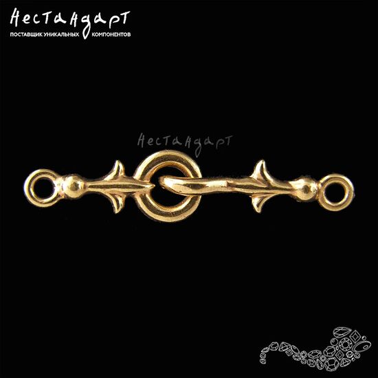 Замок-крючок Knightly Lily Gold Plated 32 мм