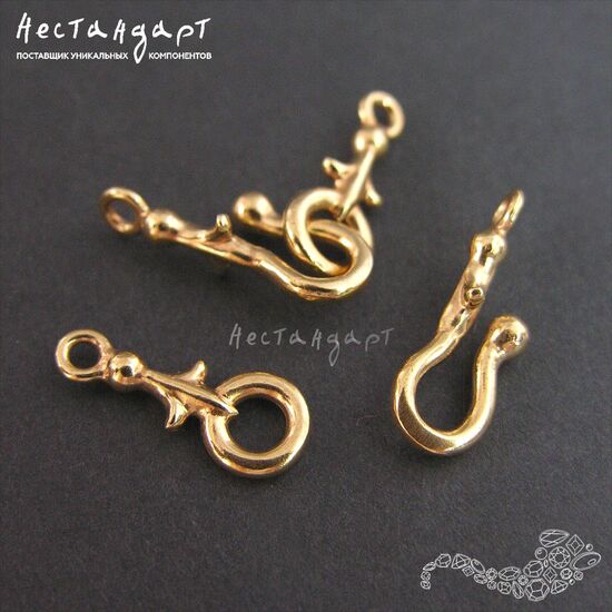 Замок-крючок Knightly Lily Gold Plated 32 мм, изображение 4