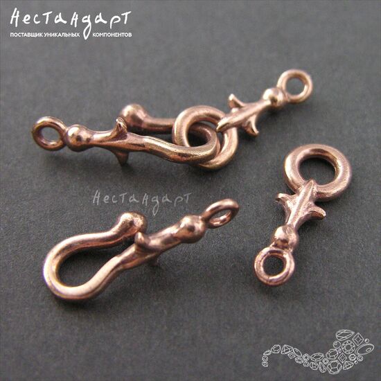 Замок-крючок Knightly Lily Patina Copper 32 мм, изображение 2
