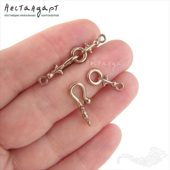 Замок-крючок Knightly Lily Patina Copper 32 мм, изображение 3