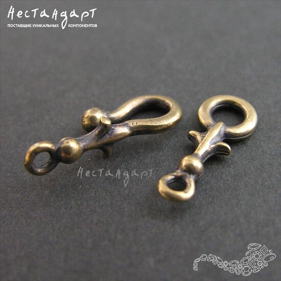 Замок-крючок Knightly Lily Patina Bronze 32 мм, изображение 4