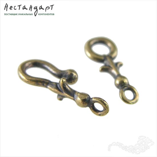 Замок-крючок Knightly Lily Patina Bronze 32 мм, изображение 5