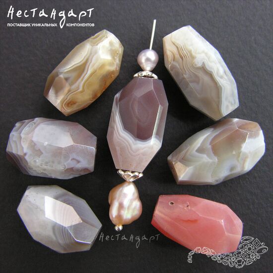 Агат натуральный Бразильский крупная грань 18-23 мм, изображение 4