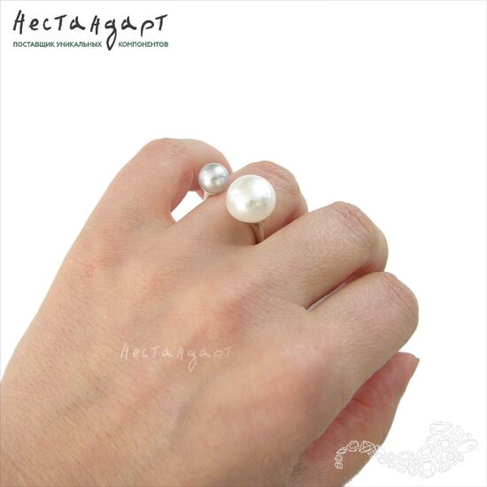 Основа для кольца Teardrop Sterling Silver регулируемая, изображение 4