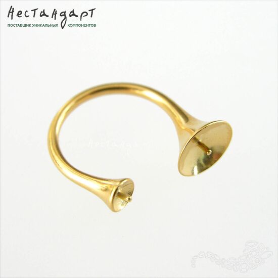Основа для кольца Teardrop Vermeil Sterling Silver регулируемая, изображение 4
