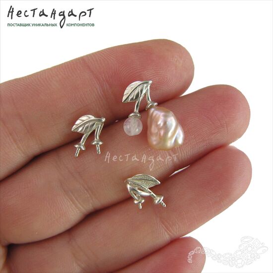 Бейл-держатель для кулона Cherry Sterling Silver 10х9 мм, изображение 2