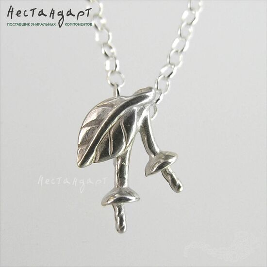 Бейл-держатель для кулона Cherry Sterling Silver 10х9 мм, изображение 4