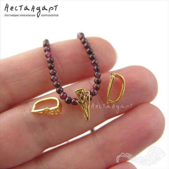 Бейл-держатель для кулона Bluffy Vermeil Sterling Silver 10,5х4,5 мм, изображение 3