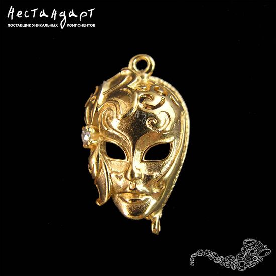 Коннектор Venetian Vermeil Sterling Silver 19х11 мм