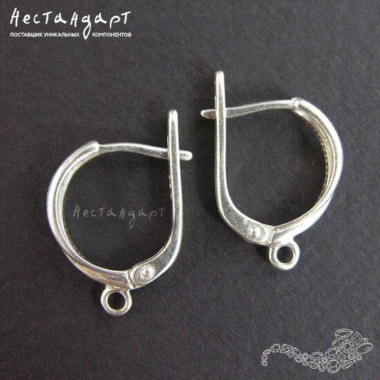 Швензы Tessere Sterling Silver 16,5х3 мм (пара), изображение 3