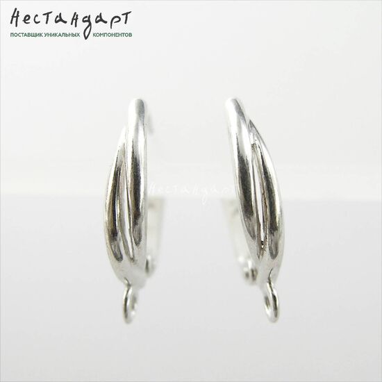 Швензы Tessere Sterling Silver 16,5х3 мм (пара), изображение 4