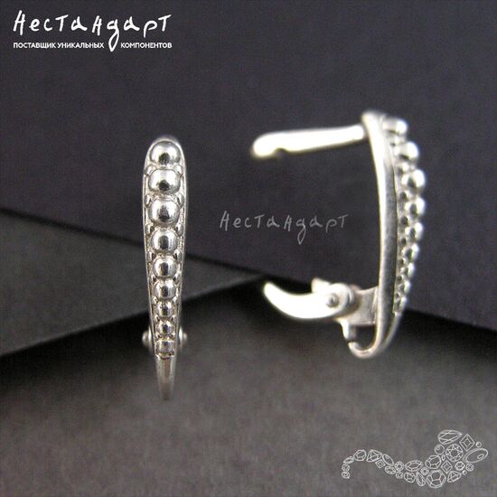 Швензы Grains Sterling Silver 15x2,5 мм (пара)
