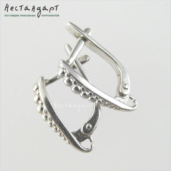 Швензы Grains Sterling Silver 15x2,5 мм (пара), изображение 4