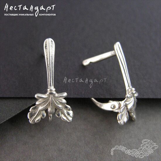 Швензы Oak Sterling Silver 17х9 мм (пара), изображение 4