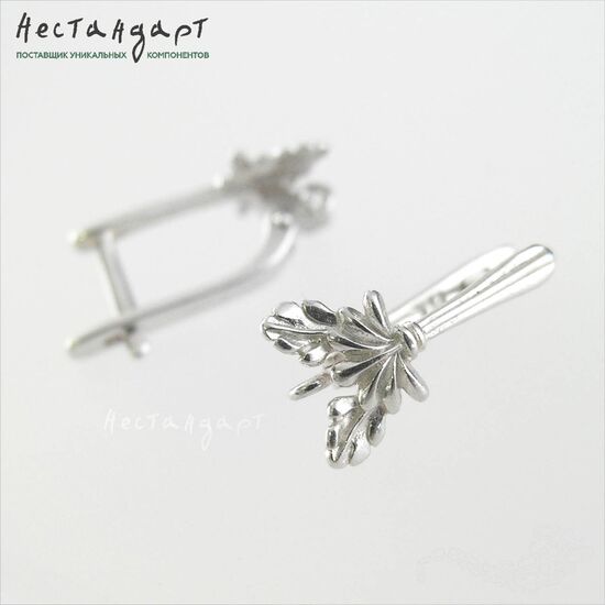 Швензы Oak Sterling Silver 17х9 мм (пара), изображение 5