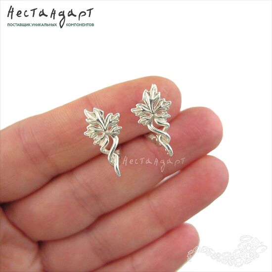 Швензы Maple Sterling Silver 19х10 мм (пара), изображение 2