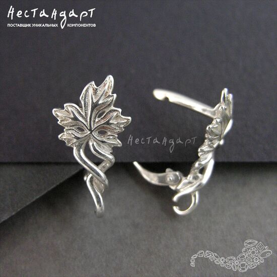 Швензы Maple Sterling Silver 19х10 мм (пара), изображение 3