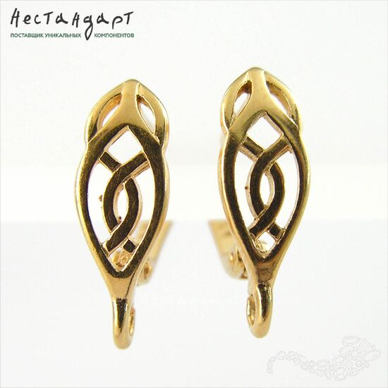 Швензы Celtic Vermeil Sterling Silver 16х5,5 мм (пара)