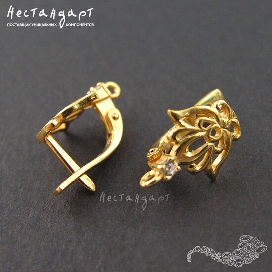 Швензы Lotus Vermeil Sterling Silver 14х10 мм (пара), изображение 3