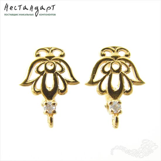 Швензы Lotus Vermeil Sterling Silver 14х10 мм (пара), изображение 4