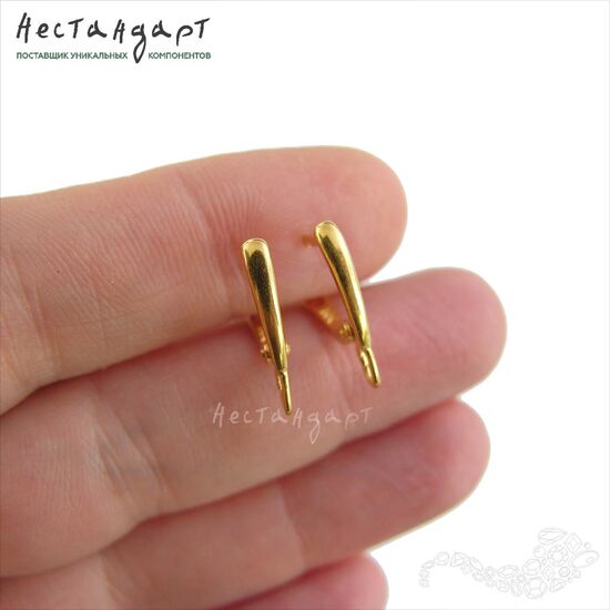 Швензы Brevità Vermeil Sterling Silver 17х2,5 мм (пара), изображение 2