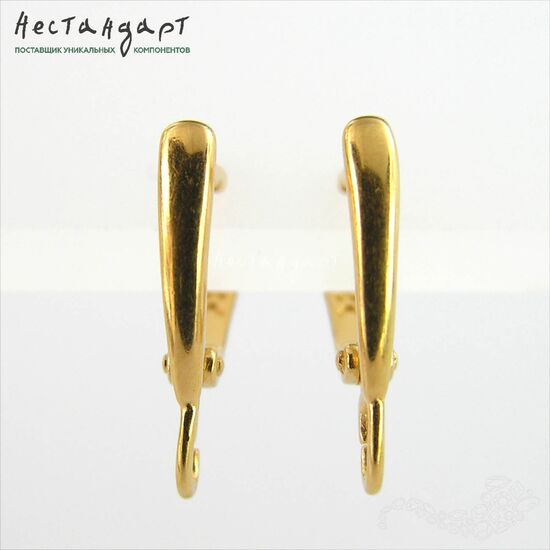 Швензы Brevità Vermeil Sterling Silver 17х2,5 мм (пара), изображение 4