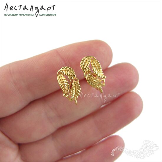 Швензы Garland Vermeil Sterling Silver 16х7,5 мм (пара), изображение 2