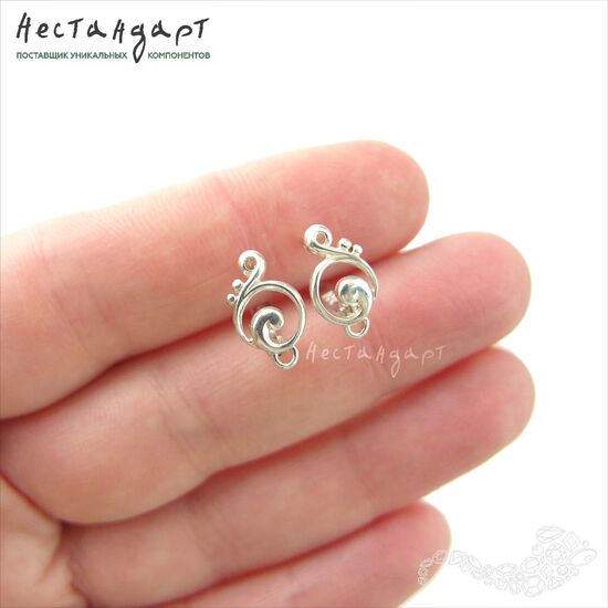 Швензы Music Sterling Silver 13х7,5 мм (пара), изображение 2