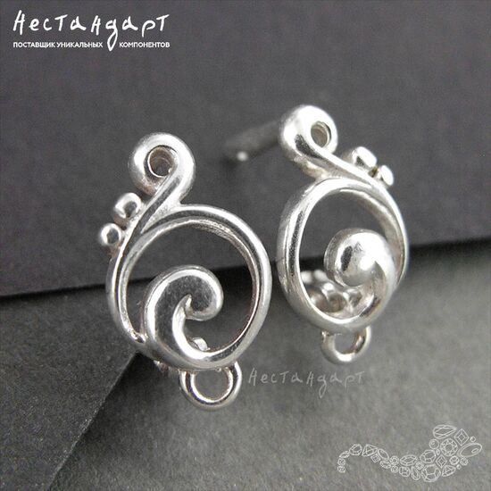 Швензы Music Sterling Silver 13х7,5 мм (пара), изображение 3