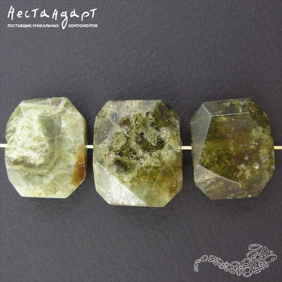 Гранат натуральный Octagon 22-25х20 мм, изображение 3