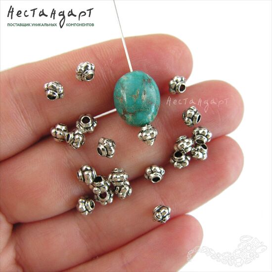 Бусина Maracas 5х4 мм (уп. 9 шт.), изображение 2