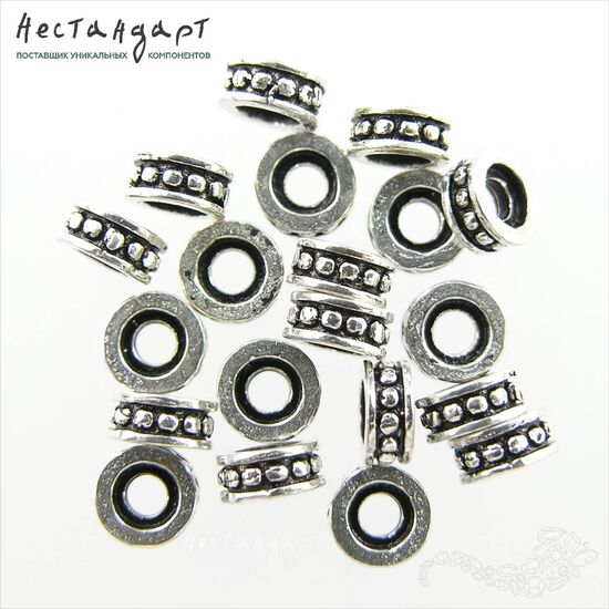 Бусина Antique Collar Sterling Silver 6х2,5 мм, изображение 4