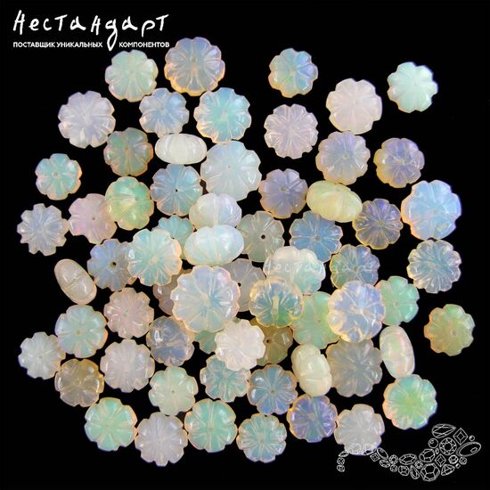 Опал натуральный резной Pumpkin 7-10 мм, изображение 3