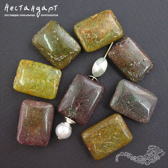 Кварцит натуральный Rectangle 20-21х15-16 мм