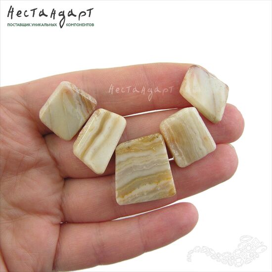 Кальцит натуральный Geometric 12-20х17-21 мм (уп. 5 шт.), изображение 2