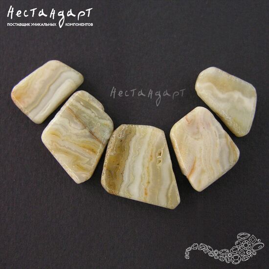 Кальцит натуральный Geometric 12-20х17-21 мм (уп. 5 шт.), изображение 3