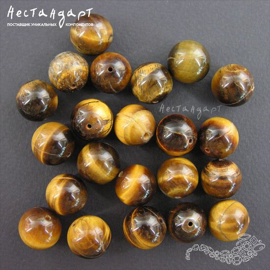 Тигровый глаз натуральный 13-14 мм, изображение 5